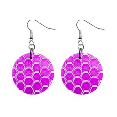 Hexagon Windows  Mini Button Earrings by essentialimage365