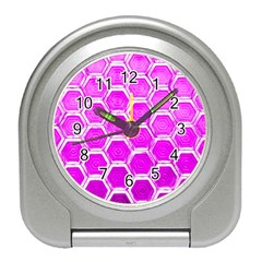 Hexagon Windows  Travel Alarm Clock by essentialimage365