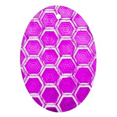 Hexagon Windows  Oval Ornament (two Sides)