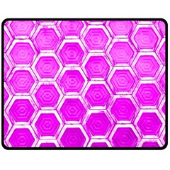 Hexagon Windows  Fleece Blanket (medium)  by essentialimage365