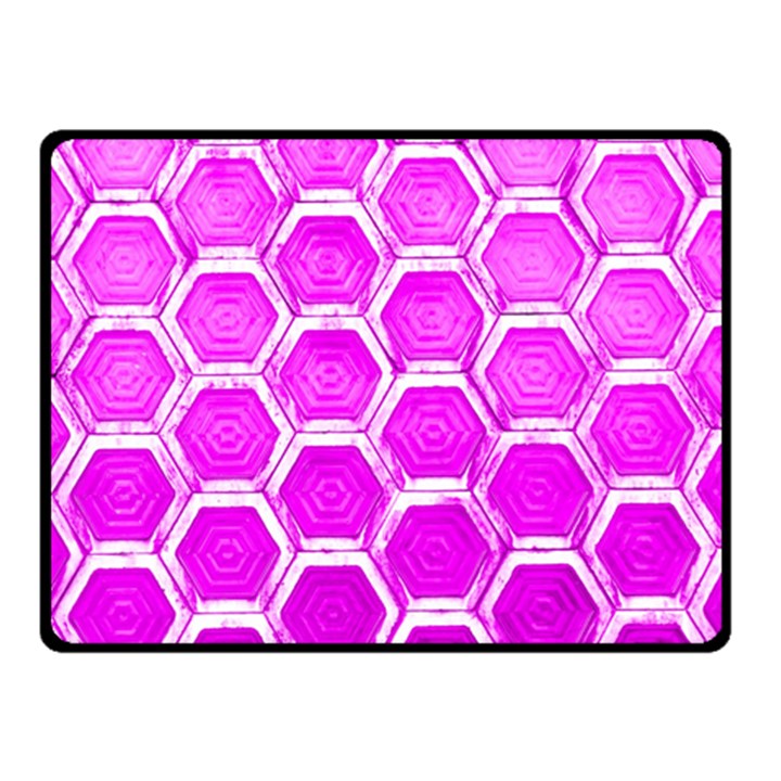 Hexagon Windows  Double Sided Fleece Blanket (Small) 