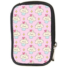 Kawaii Cupcake Compact Camera Leather Case by lisamaisak