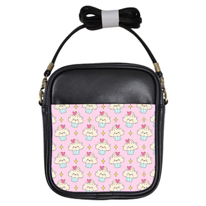 kawaii cupcake Girls Sling Bag