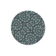 Intricate Texture Ornate Camouflage Pattern Magnet 3  (round) by dflcprintsclothing