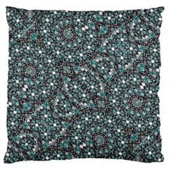 Intricate Texture Ornate Camouflage Pattern Large Flano Cushion Case (one Side) by dflcprintsclothing