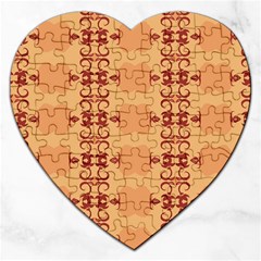 Background Wallpaper Brown Jigsaw Puzzle (heart) by Dutashop