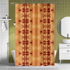 Background Wallpaper Brown Shower Curtain 48  X 72  (small)  by Dutashop