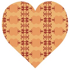 Background Wallpaper Brown Wooden Puzzle Heart by Dutashop