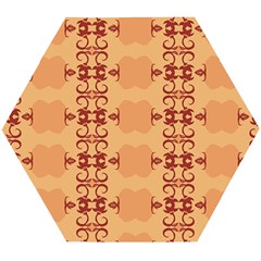 Background Wallpaper Brown Wooden Puzzle Hexagon by Dutashop