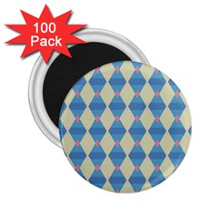 Pattern Texture Chevron 2 25  Magnets (100 Pack)  by Dutashop