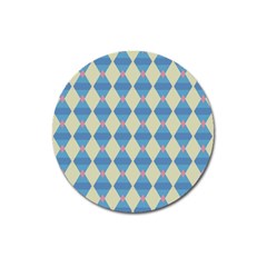 Pattern Texture Chevron Magnet 3  (round) by Dutashop