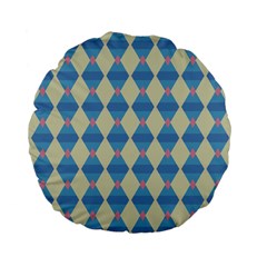 Pattern Texture Chevron Standard 15  Premium Flano Round Cushions by Dutashop