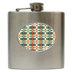 Texture Plaid Hip Flask (6 Oz) by Dutashop