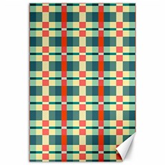 Texture Plaid Canvas 24  X 36  by Dutashop