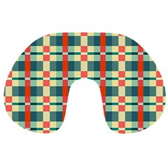 Texture Plaid Travel Neck Pillow by Dutashop