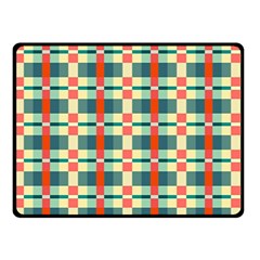 Texture Plaid Double Sided Fleece Blanket (small)  by Dutashop