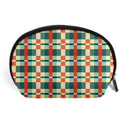 Texture Plaid Accessory Pouch (large) by Dutashop