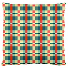 Texture Plaid Large Flano Cushion Case (one Side) by Dutashop