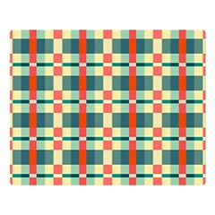 Texture Plaid Double Sided Flano Blanket (large)  by Dutashop