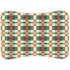 Texture Plaid Velour Seat Head Rest Cushion by Dutashop