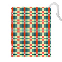 Texture Plaid Drawstring Pouch (5xl) by Dutashop