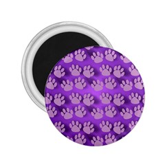 Pattern Texture Feet Dog Purple 2 25  Magnets by Dutashop