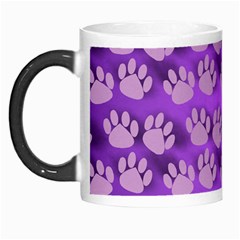 Pattern Texture Feet Dog Purple Morph Mugs by Dutashop