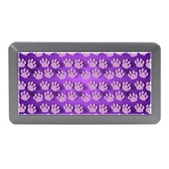 Pattern Texture Feet Dog Purple Memory Card Reader (mini) by Dutashop