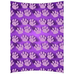 Pattern Texture Feet Dog Purple Back Support Cushion by Dutashop