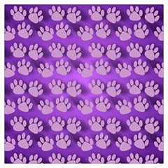 Pattern Texture Feet Dog Purple Long Sheer Chiffon Scarf  by Dutashop