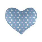 Pattern 3d Standard 16  Premium Heart Shape Cushions Front