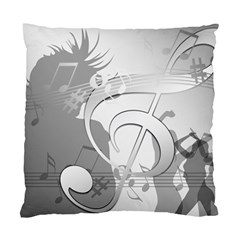 Dance Music Treble Clef Sound Girl Standard Cushion Case (two Sides)