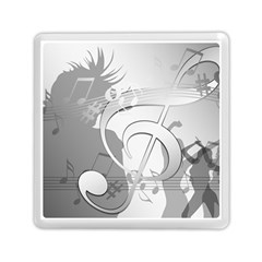 Dance Music Treble Clef Sound Girl Memory Card Reader (square) by Dutashop