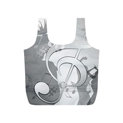 Dance Music Treble Clef Sound Girl Full Print Recycle Bag (s)