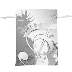 Dance Music Treble Clef Sound Girl  Lightweight Drawstring Pouch (xl) by Dutashop