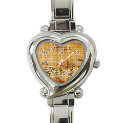 Dance Music Heart Italian Charm Watch by Dutashop