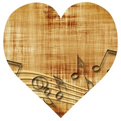 Dance Music Wooden Puzzle Heart