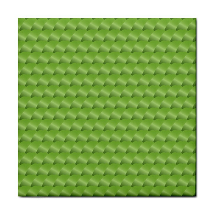 Green Pattern Ornate Background Tile Coaster