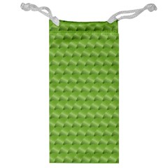 Green Pattern Ornate Background Jewelry Bag