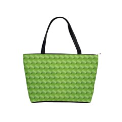 Green Pattern Ornate Background Classic Shoulder Handbag by Dutashop