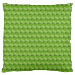 Green Pattern Ornate Background Large Cushion Case (two Sides) by Dutashop