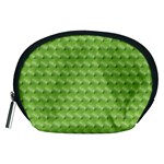 Green Pattern Ornate Background Accessory Pouch (Medium) Front