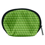 Green Pattern Ornate Background Accessory Pouch (Medium) Back