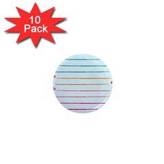 Crayon Background School Paper 1  Mini Magnet (10 Pack)  by Dutashop