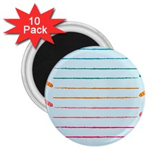 Crayon Background School Paper 2 25  Magnets (10 Pack) 