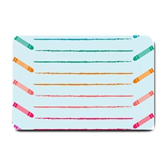 Crayon Background School Paper Small Doormat  by Dutashop