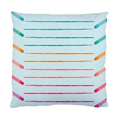 Crayon Background School Paper Standard Cushion Case (one Side) by Dutashop