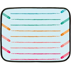 Crayon Background School Paper Fleece Blanket (mini)