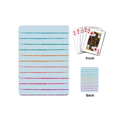 Crayon Background School Paper Playing Cards Single Design (mini)