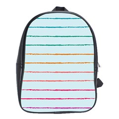 Crayon Background School Paper School Bag (xl) by Dutashop